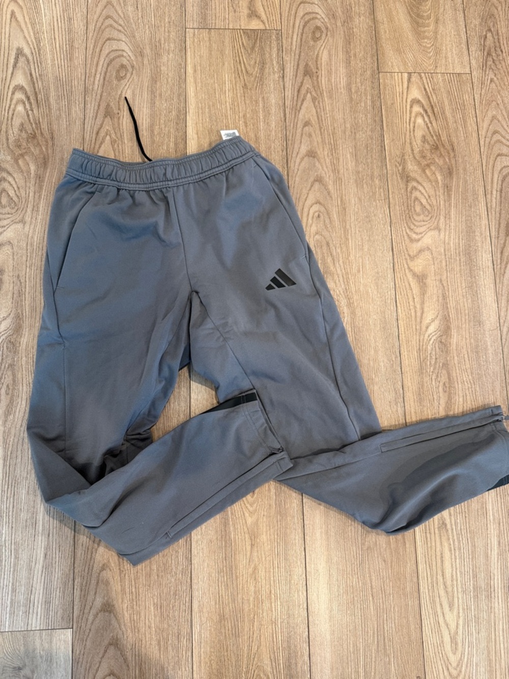 adidas Gray Drawstring Track Joggers